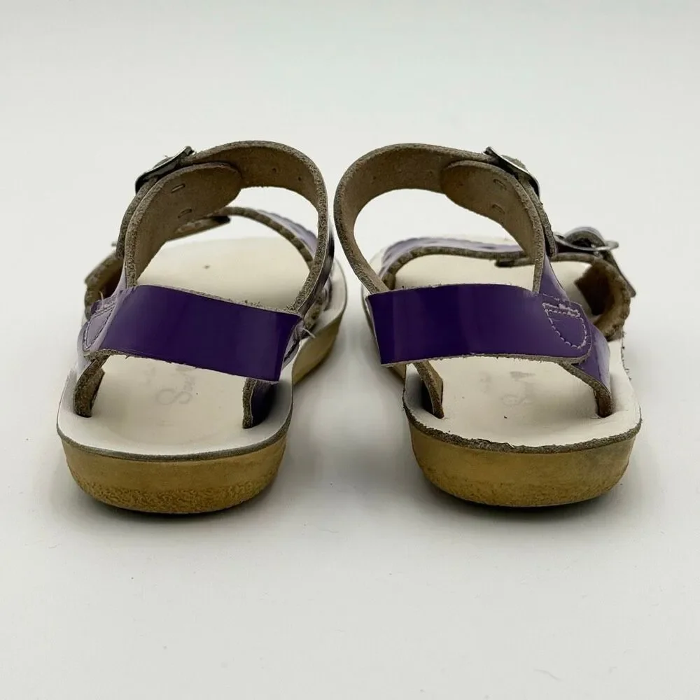 Saltwater Sandals Gloss Violet Purple Buckle Waterproof Sandals Size Kids 11